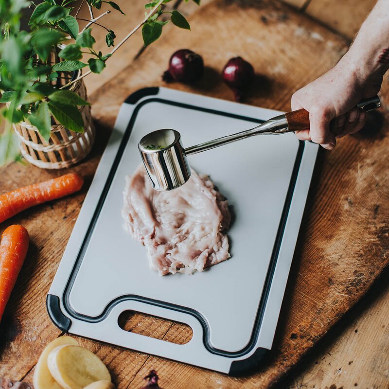 Dorre Kata kjøttkhammer 29 cm rustfritt stål/tre