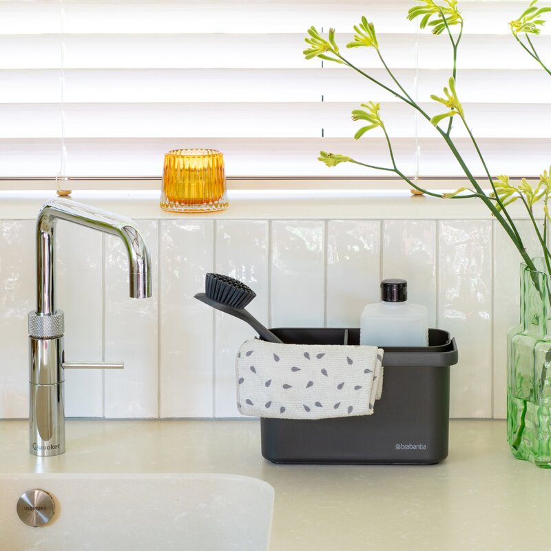 Brabantia Bøtte med inndeling 2 L mørk grå