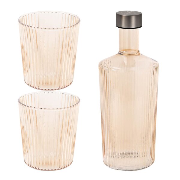 Paveau Ribbed Elegance gaveeske Bells 3 deler beige