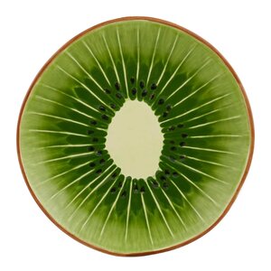 Bordallo Pinheiro Tropical Fruits tallerken 22 cm kiwi grønn