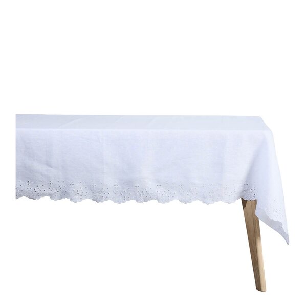 Lene Bjerre Anglaise duk 220x140 cm hvit