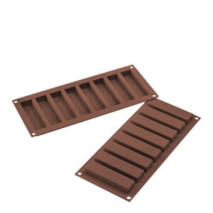 Silikomart My Snack silikonform for barer 10x2,6x1,6 cm 8 stk