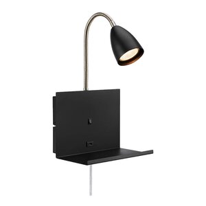 Markslöjd Cuarto vegglampe 30 cm svart