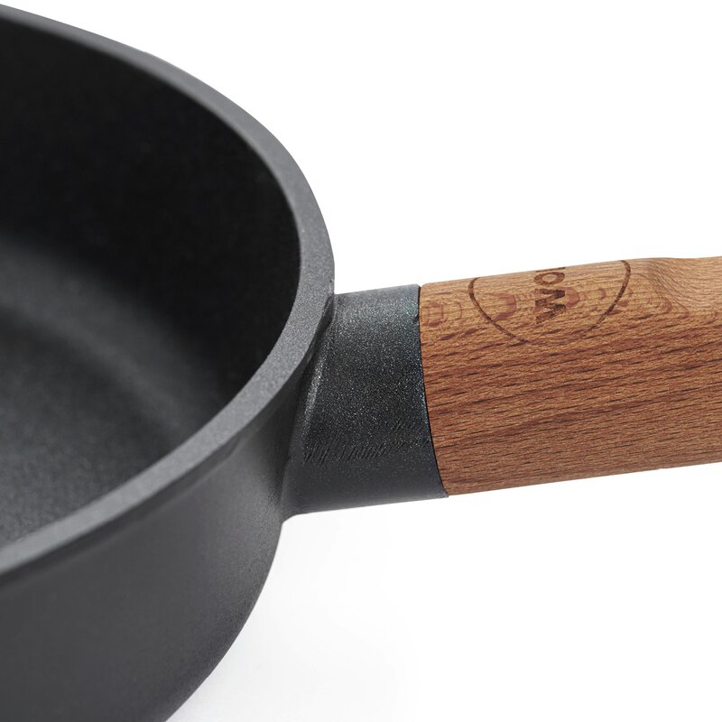 Woll Eco Logic QXR Gietijzeren Platte Pan 20cm - Afneembare Steel, Inductie, PFAS-vrij