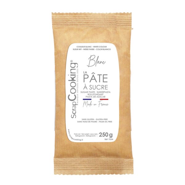 ScrapCooking Fondant 250 g hvit