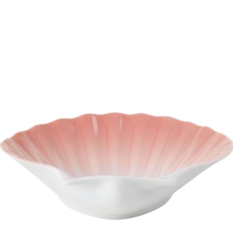 Royal Copenhagen Iris Shell fat dypt 10 cm korall