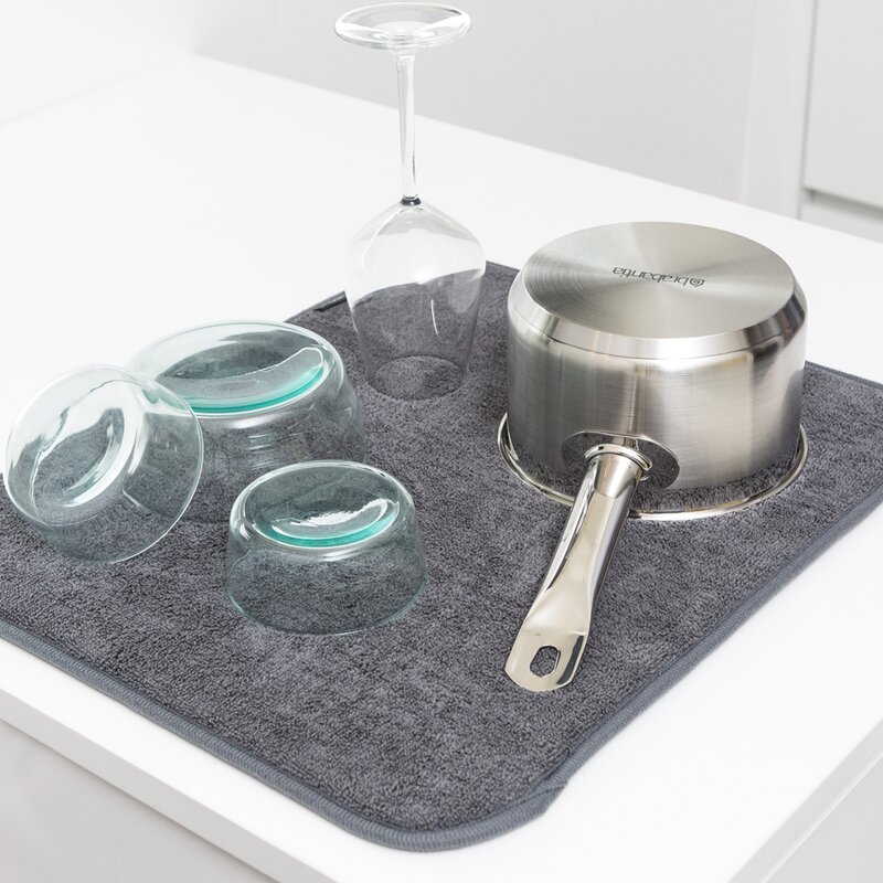 Brabantia SinkSide oppvaskmatte mikrofiber 47x40 cm mørk grå