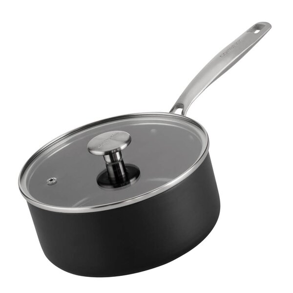 Combekk Element kasserolle keramisk med lokk 18 cm 3,7L svart