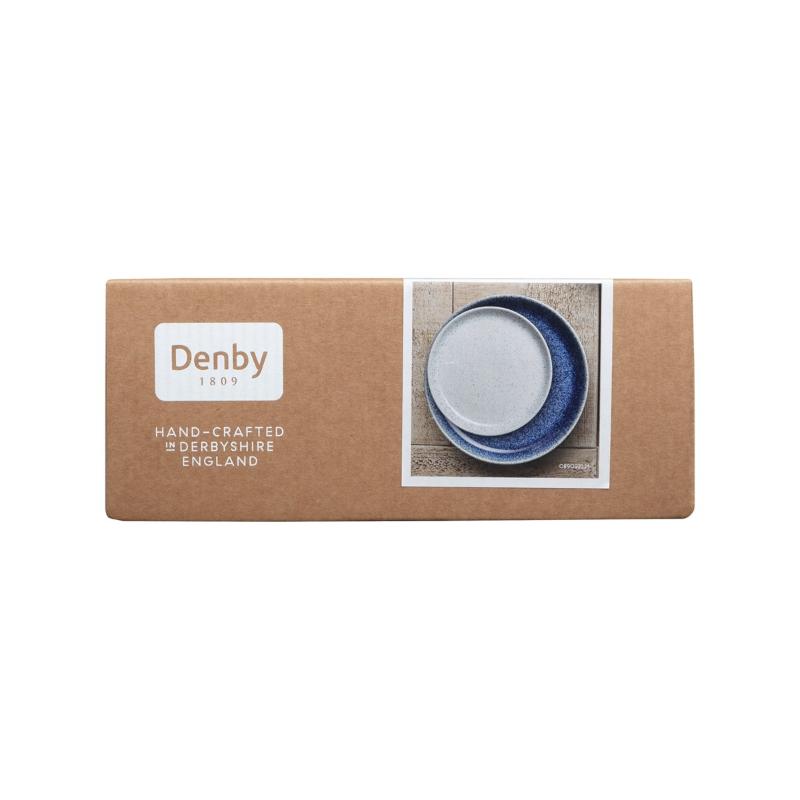 Denby Studio Blue Coupe tallerken 17 cm 4- pack