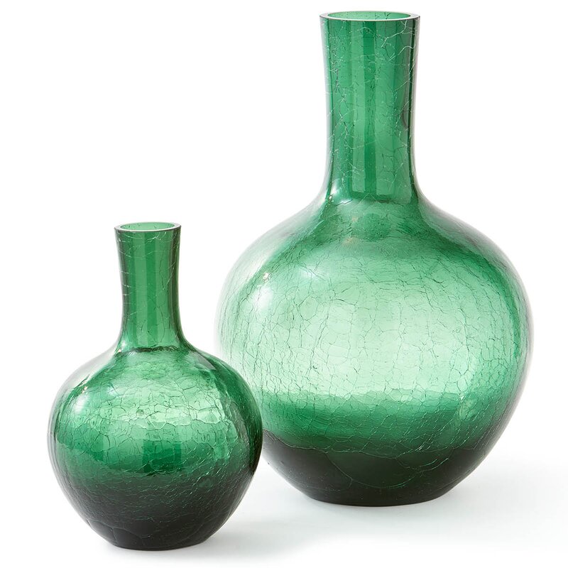 Pols Potten Ball Body vase S 32 cm mørk grønn