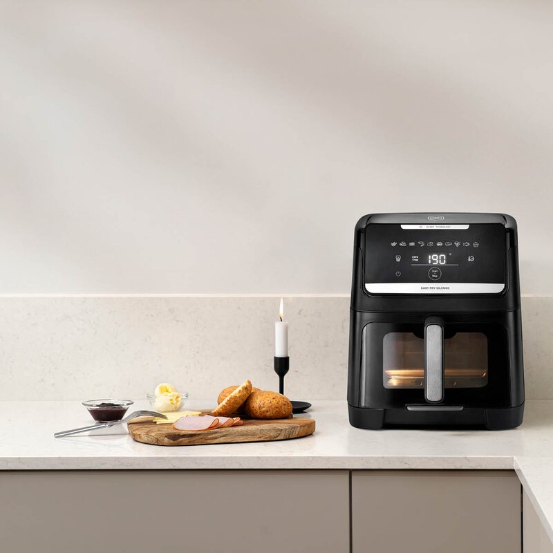 OBH Nordica Easy Fry Silence Vision airfryer 7 L svart