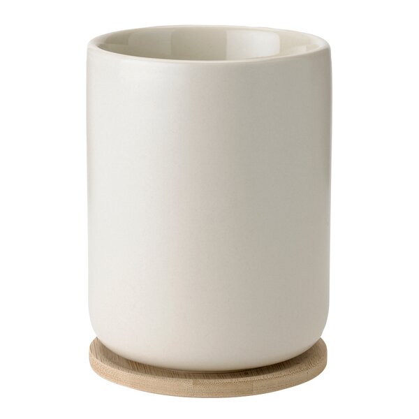 Stelton Theo termokopp med trebrikke 25 cl sand