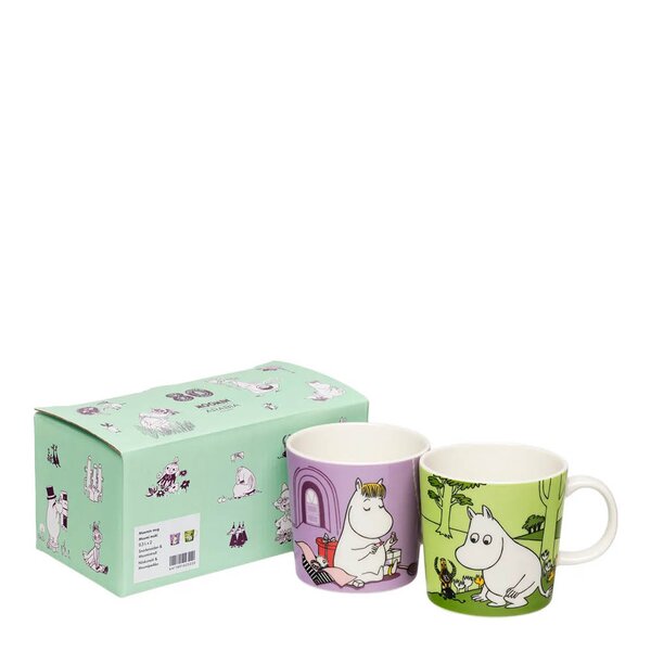 MoominArabia Mummikopp 30 cl Snorkfrøken og Mummitrollet 2 stk 80 år