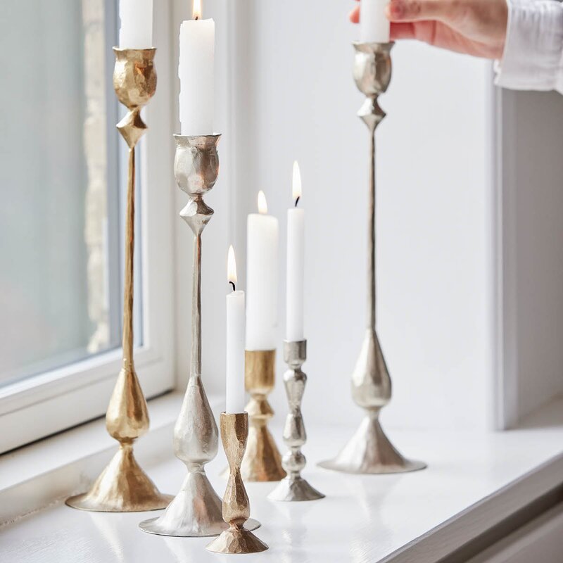 Lene Bjerre Ingrid lysestake 33,5 cm sølv