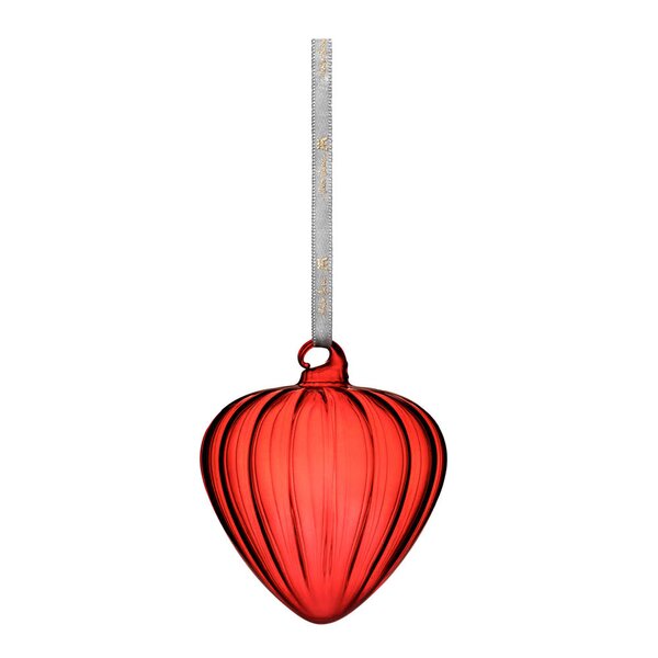 Magnor Hazel dekorasjonskule 10 cm rød