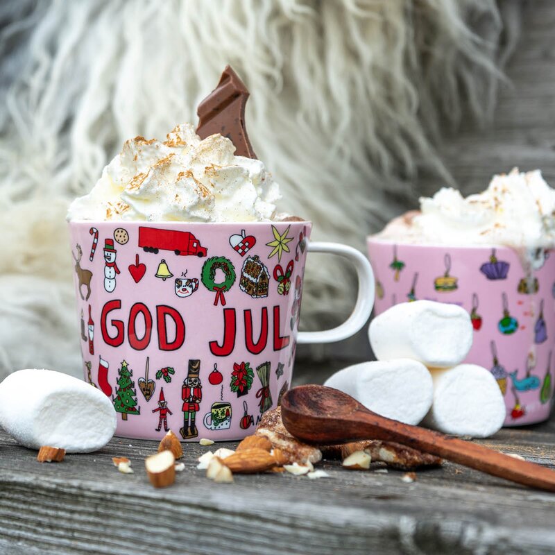 Modern House Anette Moi krus 27 cl God jul rosa