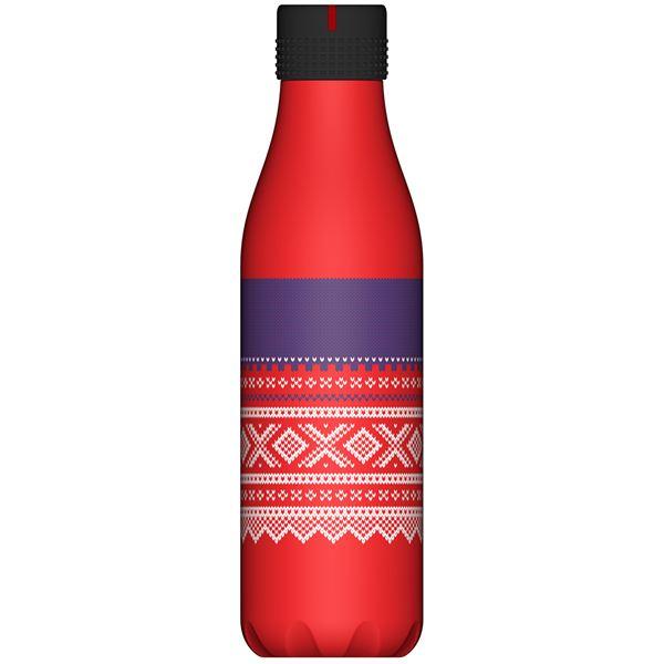 Les Artistes Bottle Up Marius termoflaske 0,5L rød/blå/hvit