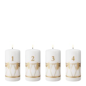 Georg Jensen 2026 adventslys 12,5 cm 4 stk gulltrykk