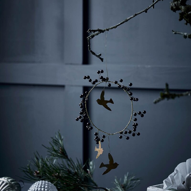 House Doctor Bird julepynt 10 cm svart messing