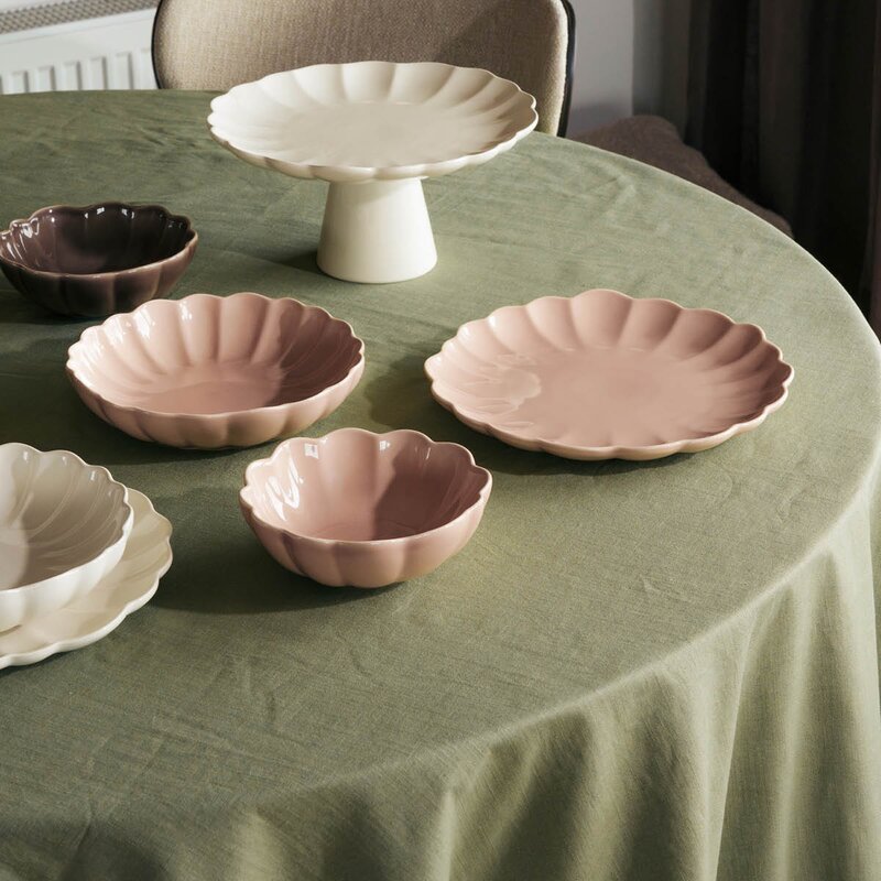 Stiernholm Lotus tallerken 27 cm støvet rosa