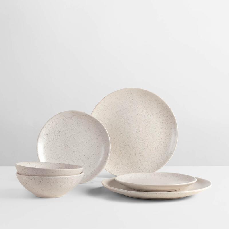 Broste Copenhagen Nordic Vanilla middagssett 6 deler kremhvit