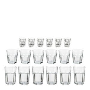 Aida Atelier garnit glassett 18 deler 6x36 cl + 6x28 cl + 6x5 cl
