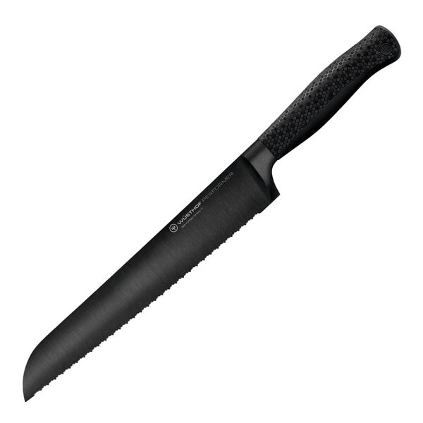 Wüsthof Performer brødkniv 23 cm dobbelttannet svart