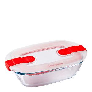 Pyrex Cook & Heat ildfast form med lokk 17x10x5 cm