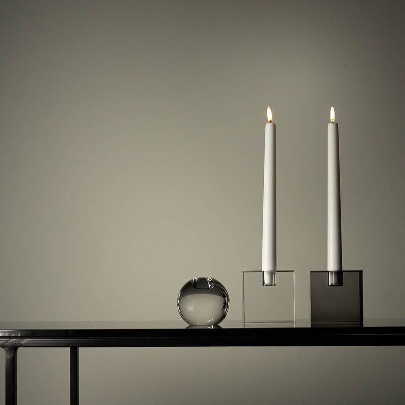 Stiernholm Milano lysestake kvadrat 8x8 cm klar