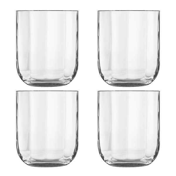 Luigi Bormioli Jazz vannglass/whiskyglass 35 cl 4 stk