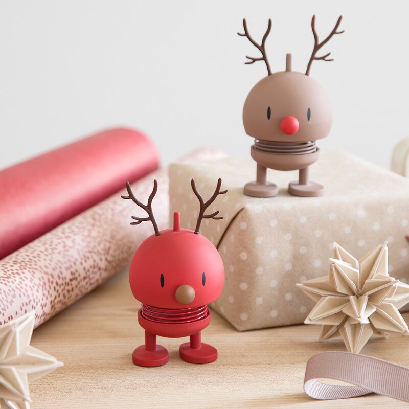 Hoptimist Bumble soft reindeer liten berry