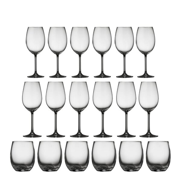 Lyngby Glas Juvel vinglass sett 18 deler