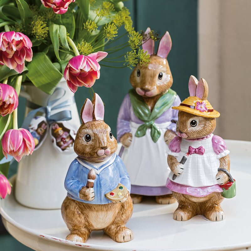 Villeroy & Boch Bunny Tales Mamma Emma kaninfigur 28 cm