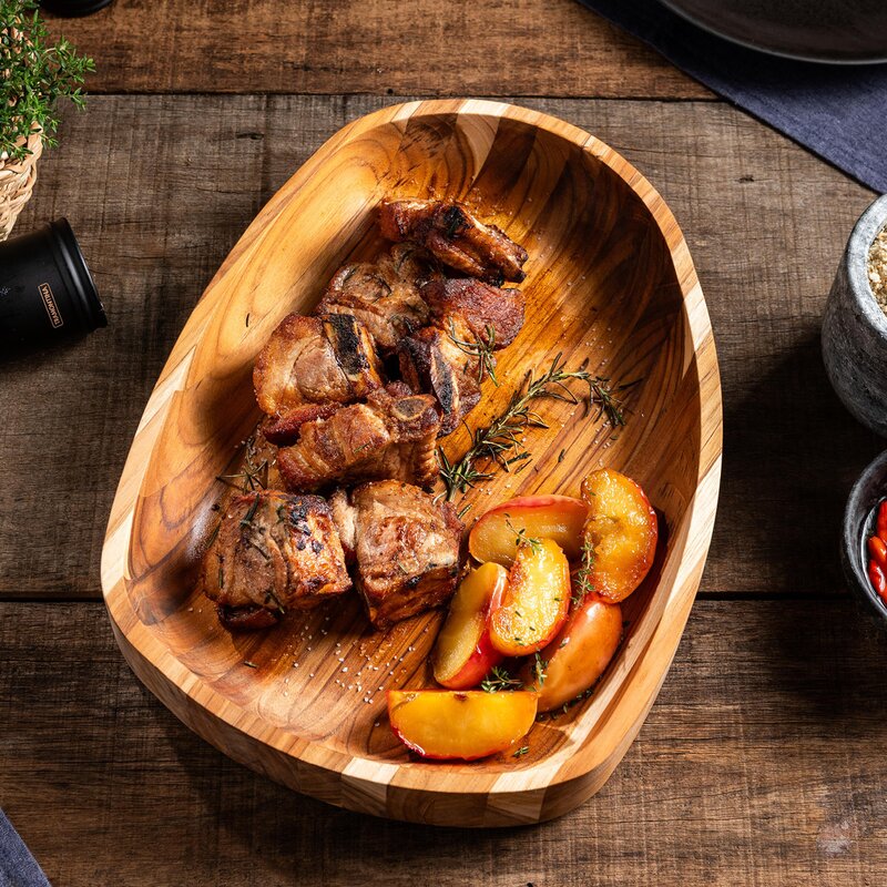 Tramontina Wooden board bolle 37x30 cm teak