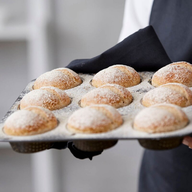 Blomsterbergs Bolleform for 9 boller stål