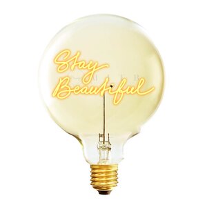 Elements Lighting MITB lyspære LED 17 cm Stay Beautiful ravfarget