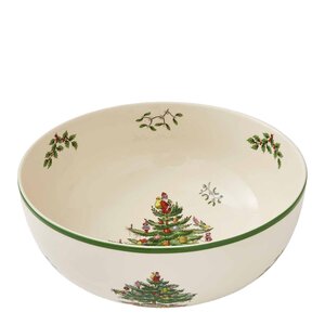 Spode Christmas Tree serveringsbolle 24,5 cm hvit/grønn/rød