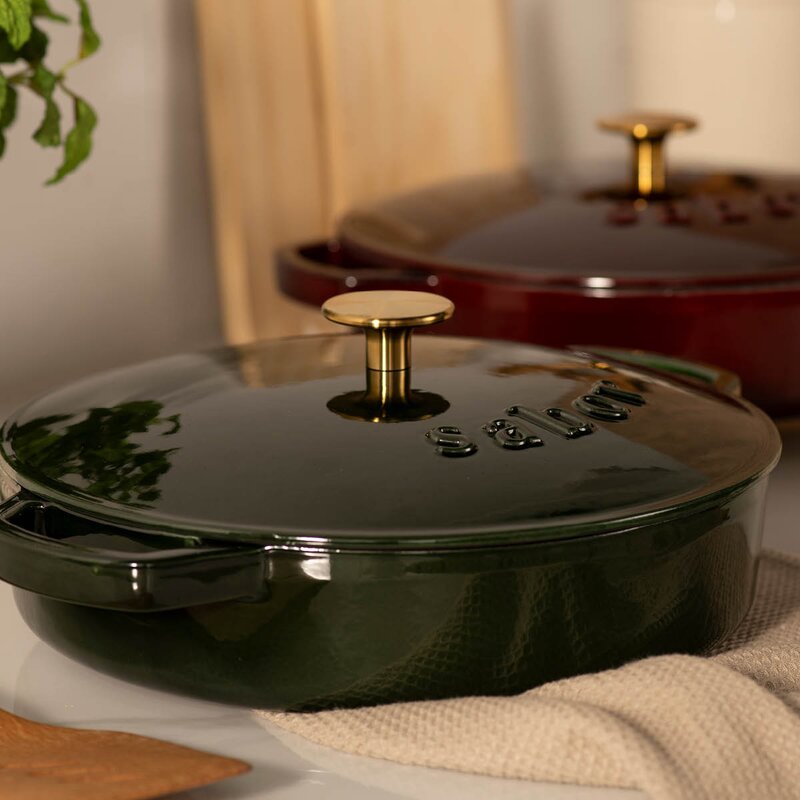 Sabor Classic buffetgryte 3,5L støpejern Shiny Green