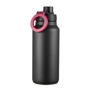 Dorre Flory flaske dobbeltvegget 0,9L med mobilholder og magnet svart/lilla