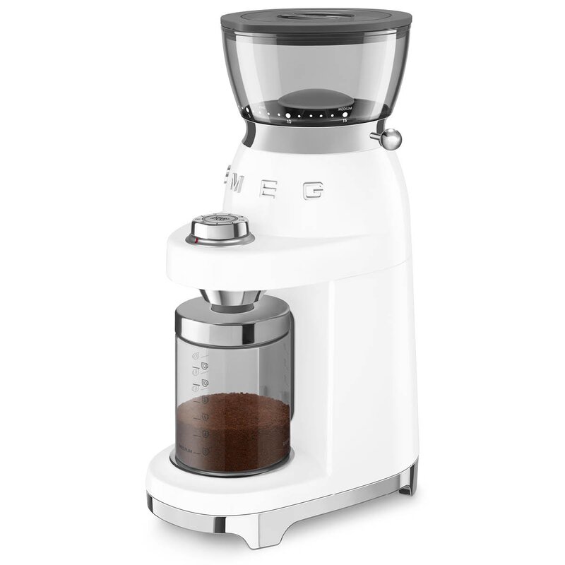 SMEG Kaffekvern CGF03 240g hvit