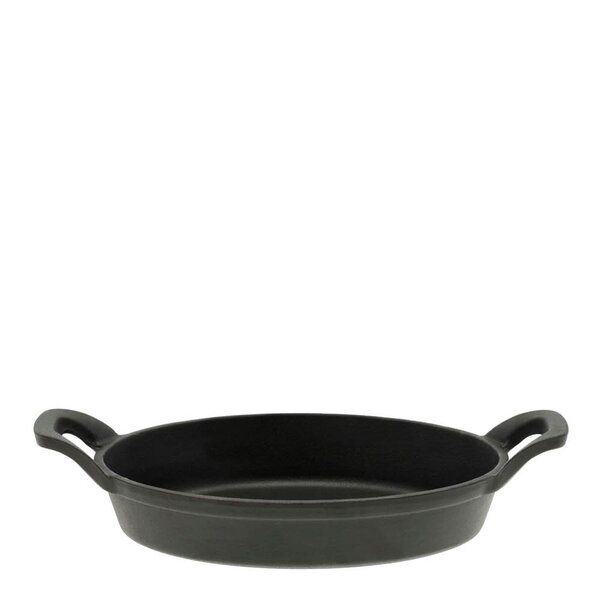 Pillivuyt Gourmet Garonne Mini støpejernspanne oval 2 grep 21x15 cm