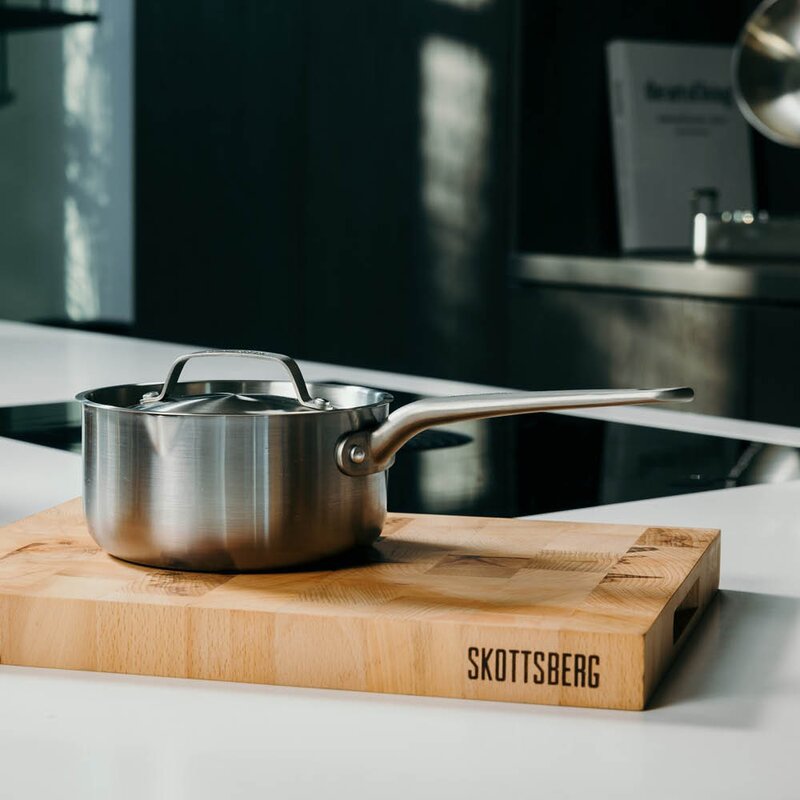 Skottsberg Kasserolle med lokk 16 cm/1,5L rustfritt stål