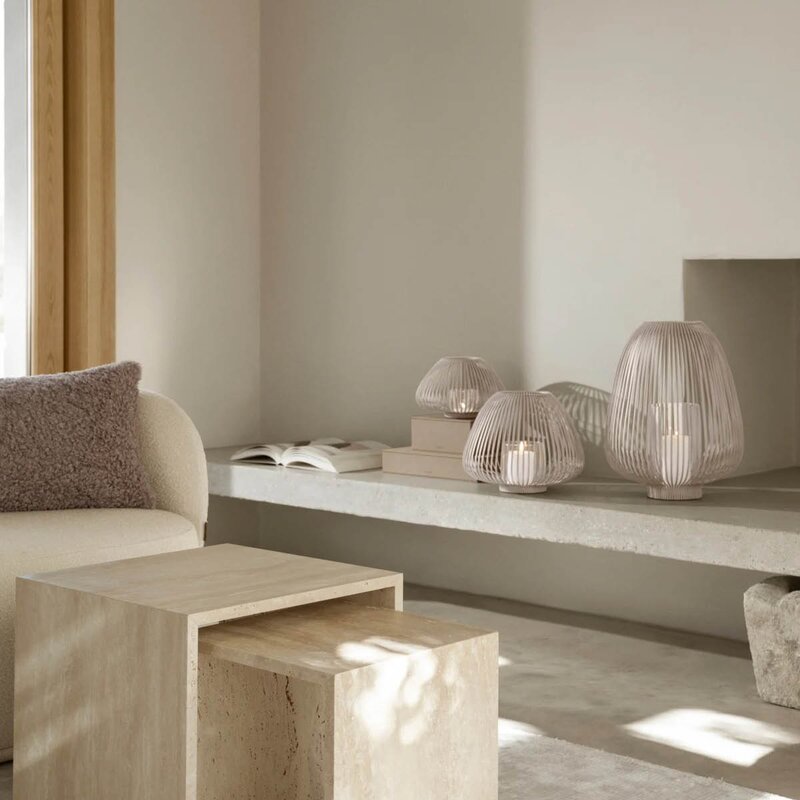 Blomus Lyva lanterne 45 cm beige