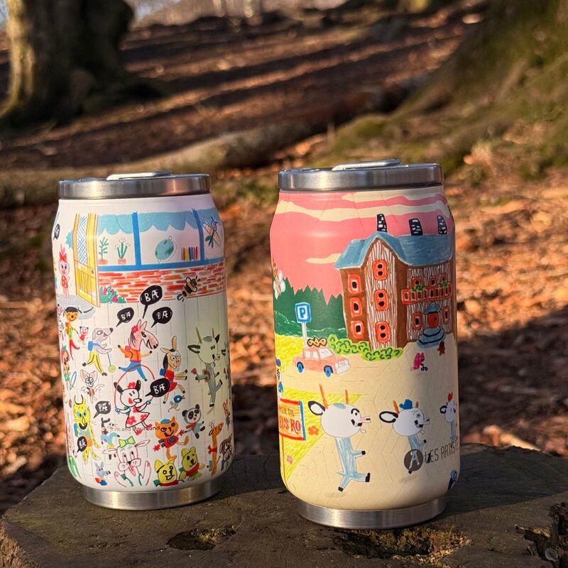 Les Artistes Bukkene Bruse termoflaske 28 cl skogens ro rosa