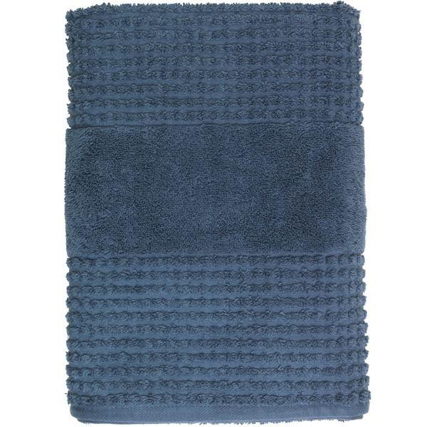 Juna Check håndkle 70x140 cm mørk blå
