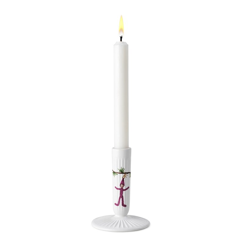 Kähler Hammershøi Christmas lysestake 12 cm hvit