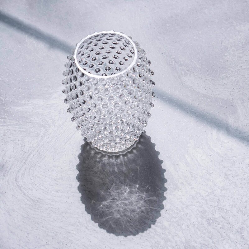 Klimchi Hobnail egg vase 18 cm crystal