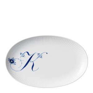 Royal Copenhagen Alfabet tallerken oval K 23 cm