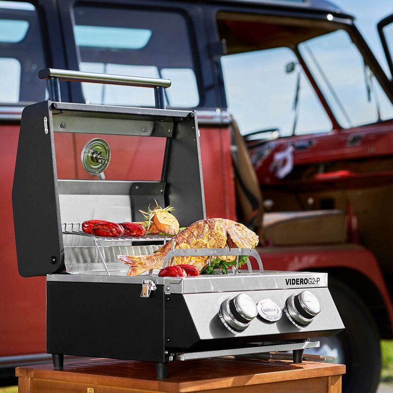 Rösle Videro gassgrill G2-P 4400W svart