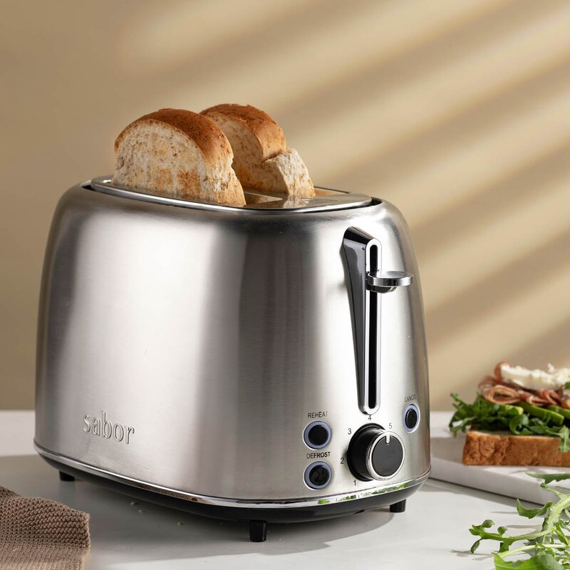Sabor Elevation brødrister 2 skiver børstet stål